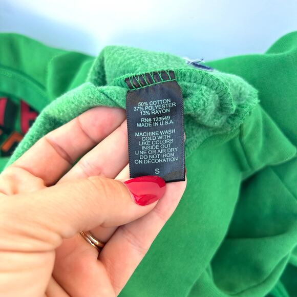 Aviator Nation Never Stop Chasing Rainbows Crewneck Sweatshirt Green Small - Picture 8 of 8